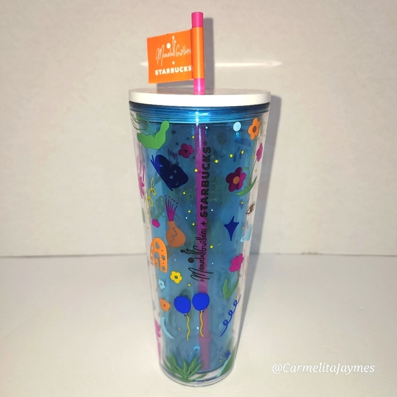 🌞 STARBUCKS 🥤 Manuela Guillen "Beunos Vibras" Venti 24oz Starbucks Cold Cup - Picture 3 of 7